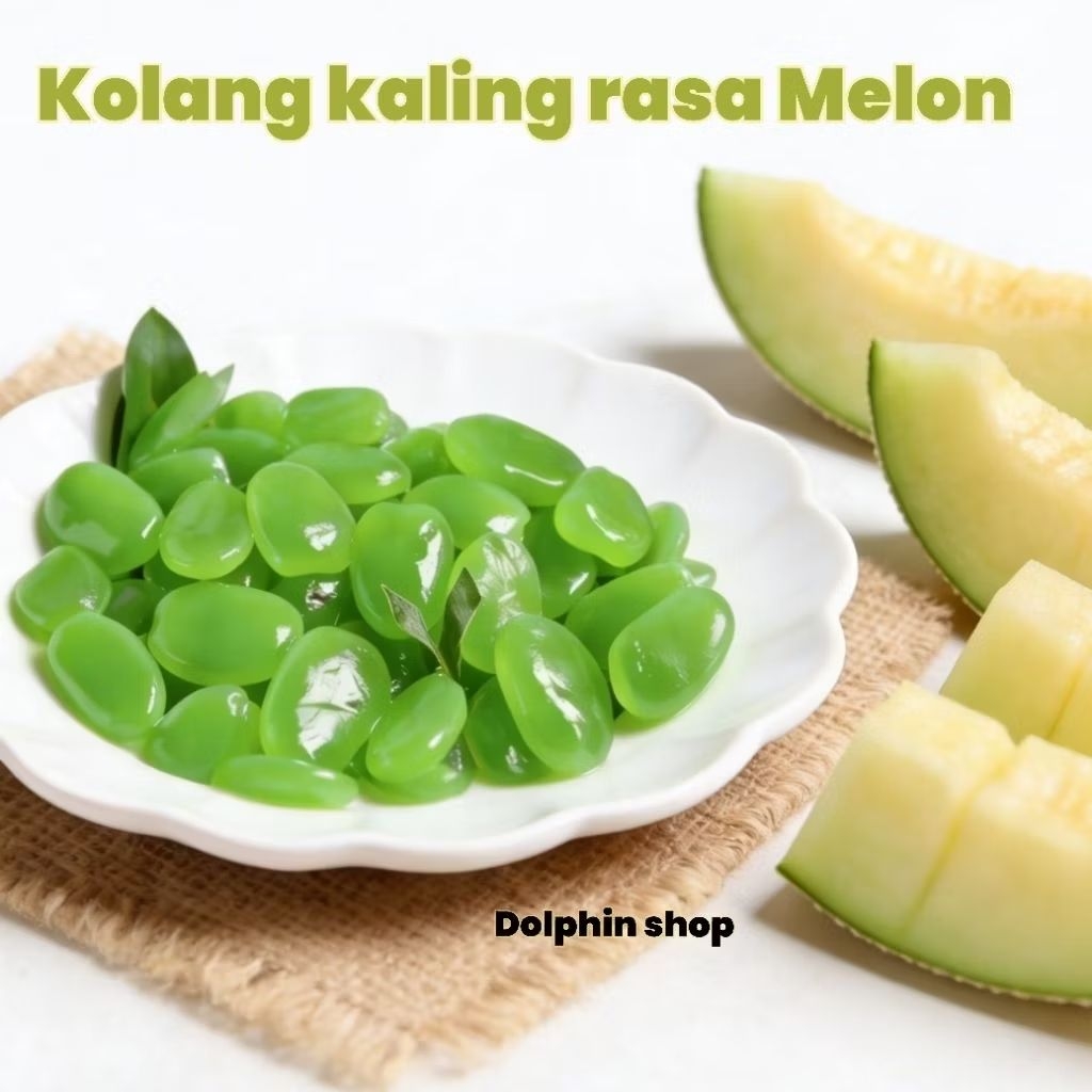 kolang kaling rasa melon / 500 gr manisan kolang kaling siap makan