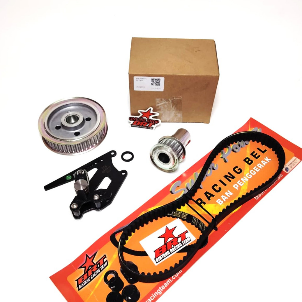 PAKET GEAR PULLY PULY SET BRT EV KONVERSI MOTOR LISTRIK BEAT SCOOPY SPACY VARIO 110