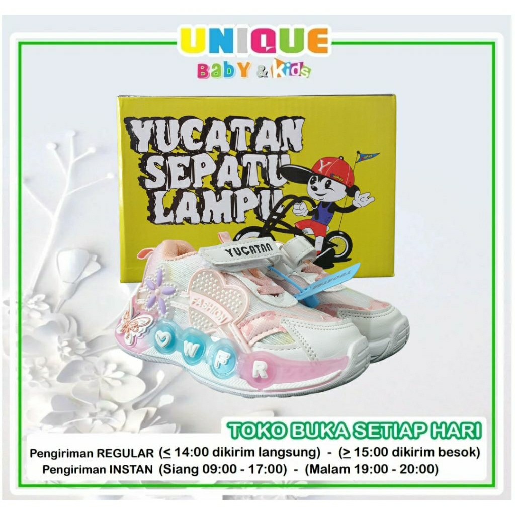 Sepatu Yucatan Lampu Anak Perempuan