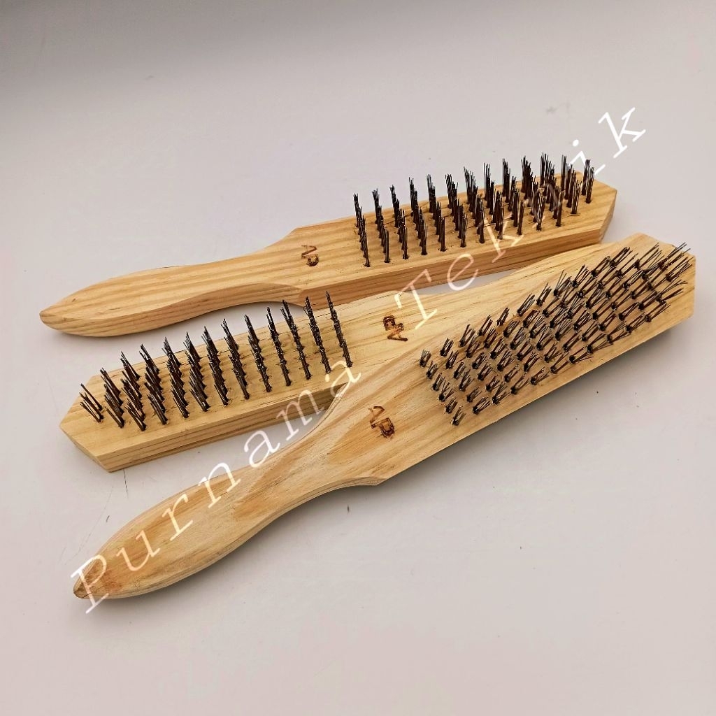 Sikat Kawat Gagang Kayu Sikat Baja Gagang Kayu AP