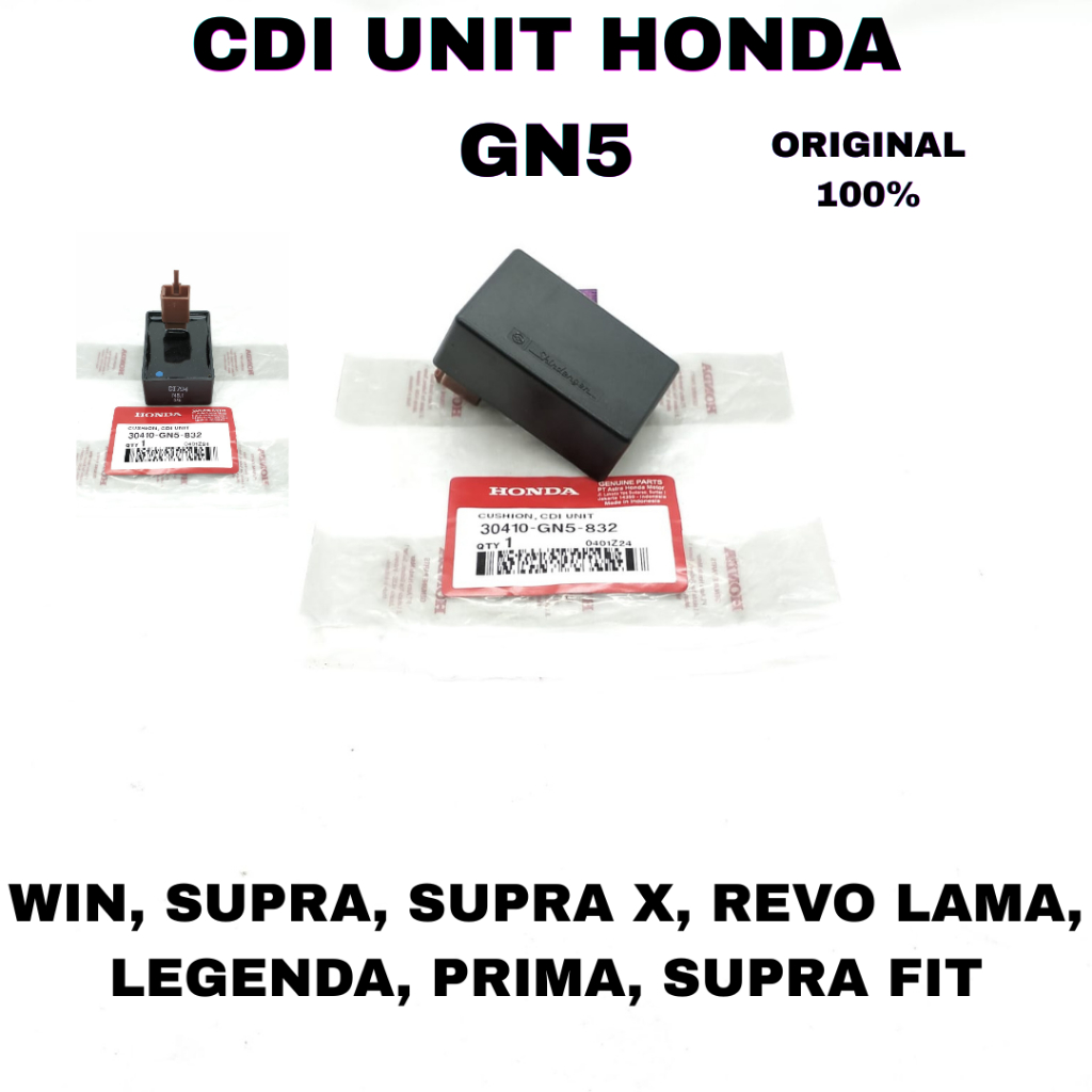 CDI UNIT HONDA GN5 ORIGINAL 100% AHM GRAND, LEGENDA, SUPRA , SUPRA FIT NEW