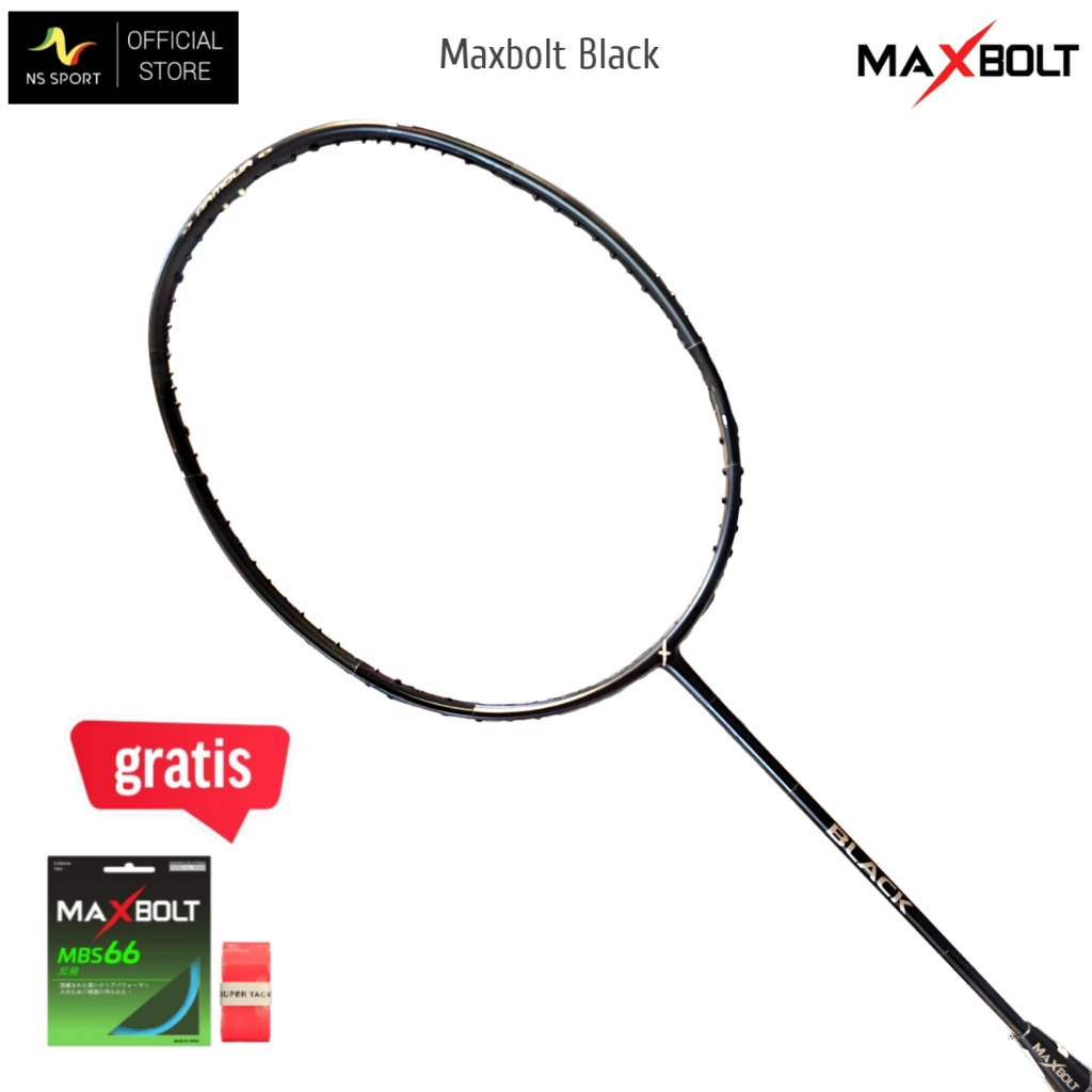 Raket Badminton Maxbolt Black