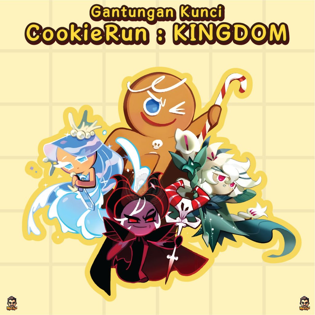 Gantungan Kunci COOKIE RUN KINGDOM / Acrylic KeyChain Cookie Run Series / Ganci Akrilik Cookie Run S