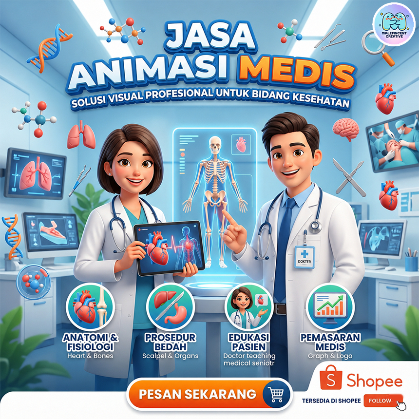Jasa Video Animasi Kesehatan 2D | Vidio Animasi Explainer | Video Animasi Custom