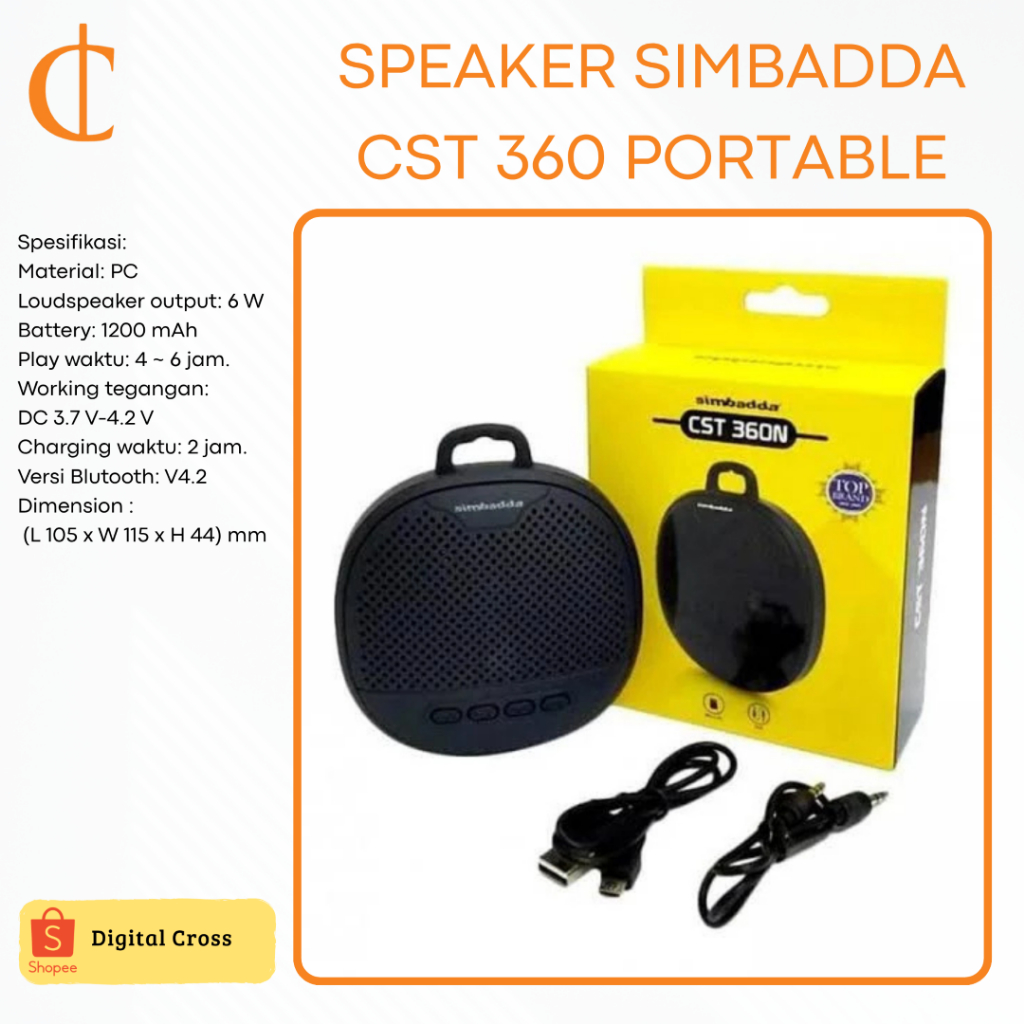 Speaker Bluetooth Portable Simbadda CST 360N