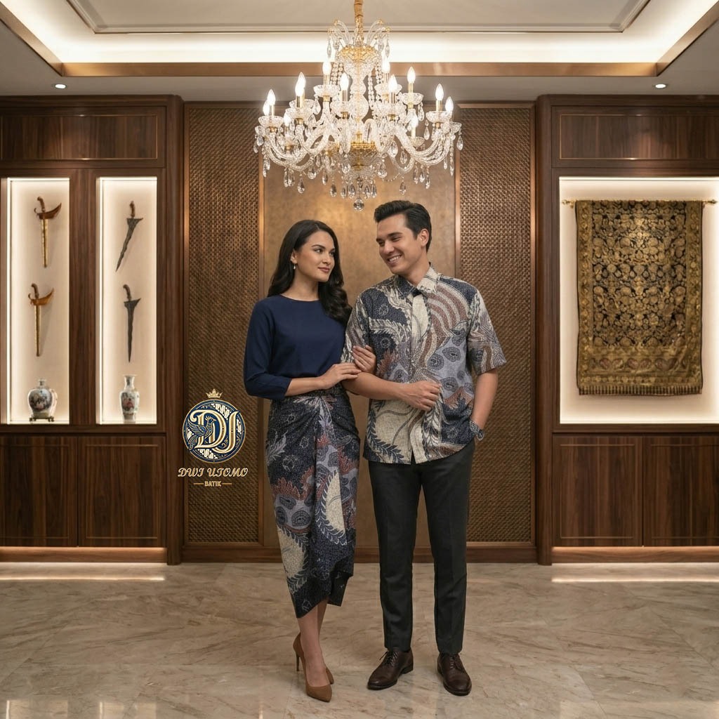Batik Couple Modern Premium | Setelan Batik Pria Wanita Elegan | Outfit Kondangan Pesta Formal