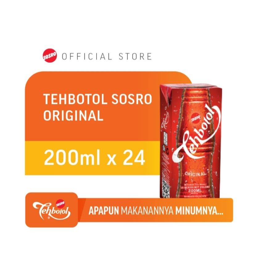 TEH BOTOL SOSRO KOTAK 200ml 1 Dus