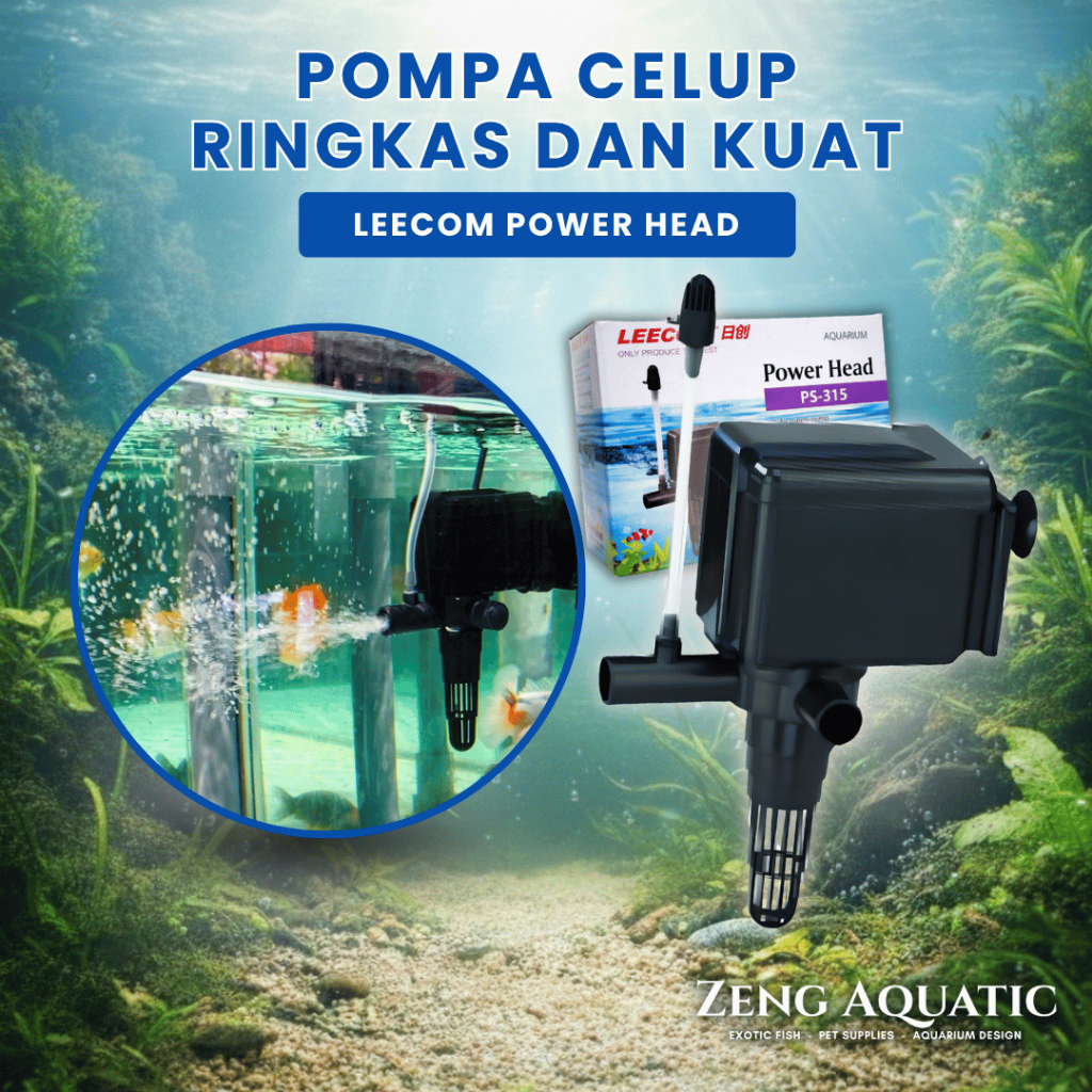 Pompa Air Celup Aquarium Leecom Power Head PS315 PS325 650 900 LPH