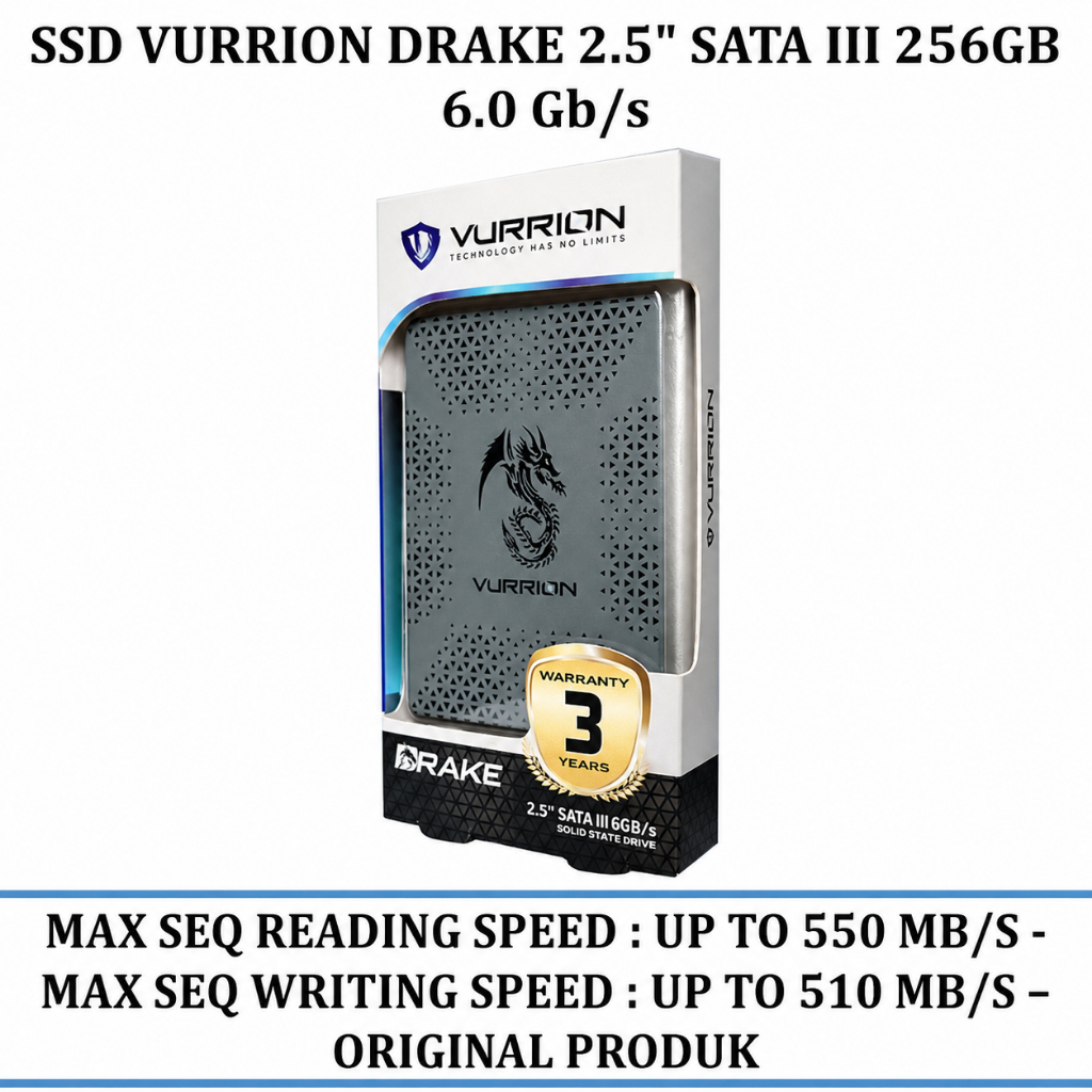 Ssd Vurrion Drake 2.5" Sata 128gb / 256gb / 512gb / 1TB - Original Produk