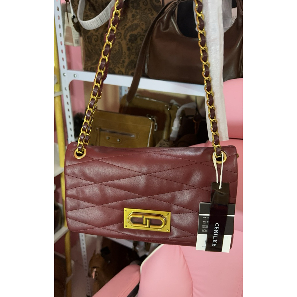 Maroon Cenilke Shoulderbag