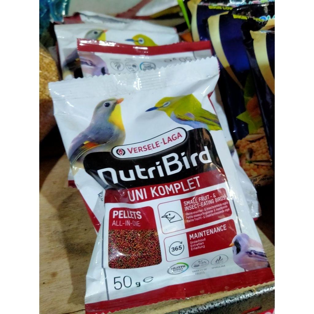 nutribird uni 50gr pakan pleci nutribird pakan burung pleci versele-laga pakan burung pleci nutribir