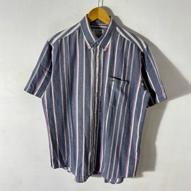 KEMEJA PENDEK CROCODILE STRIPE