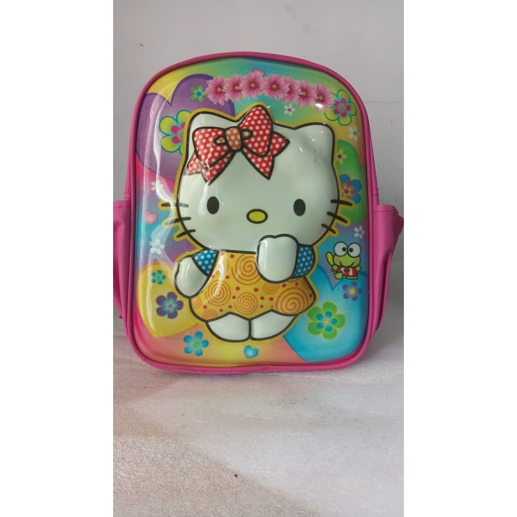 Tas Ransel Anak Karakter timbul Hello Kitty LOL Frozen Mixue TK SD Premium dkrim rendem