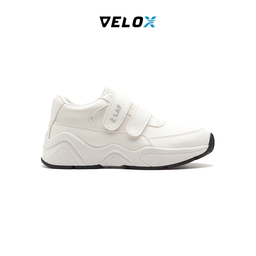 VELOX - Sepatu Sekolah Anak Laki laki Perempuan Unisex Sneakers Casual Daily Fashion Putih - Tom Tom