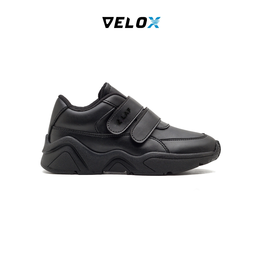 VELOX - Sepatu Sekolah Anak Laki laki Perempuan Unisex Sneakers Casual Daily Fashion Hitam - Tom Tom