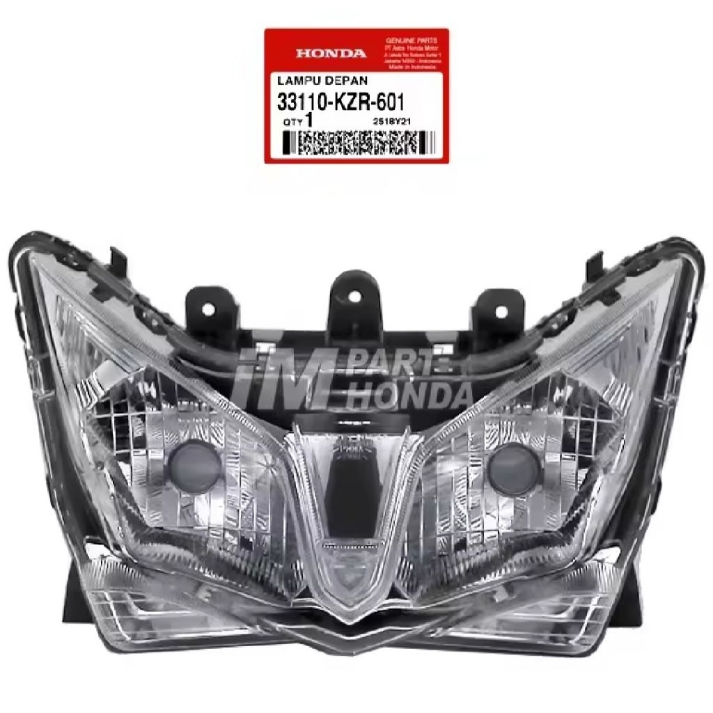 33110-KZR-601 Reflektor Lampu Depan Vario 125 Old Lama 2012 - 2014 ORI AHM