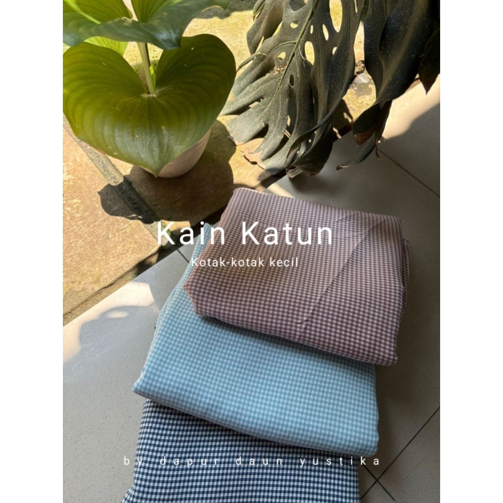 Kain Katun Kotak Kecil|Kain Murah|Kain Eceran|Kain Grosir