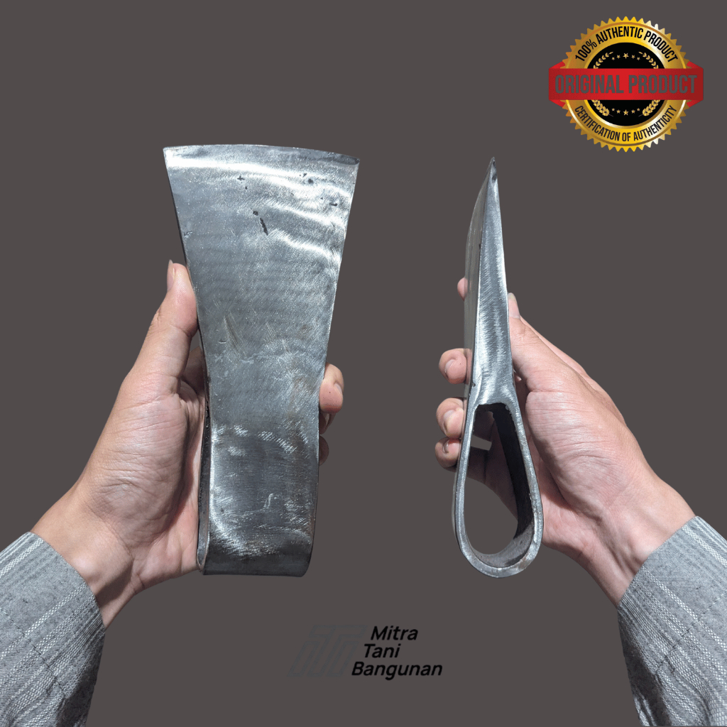 Kapak Pecok Baja Asli | Pemotong Kayu Size Besar & Tanggung | Tajam,  Kuat, & Tebal