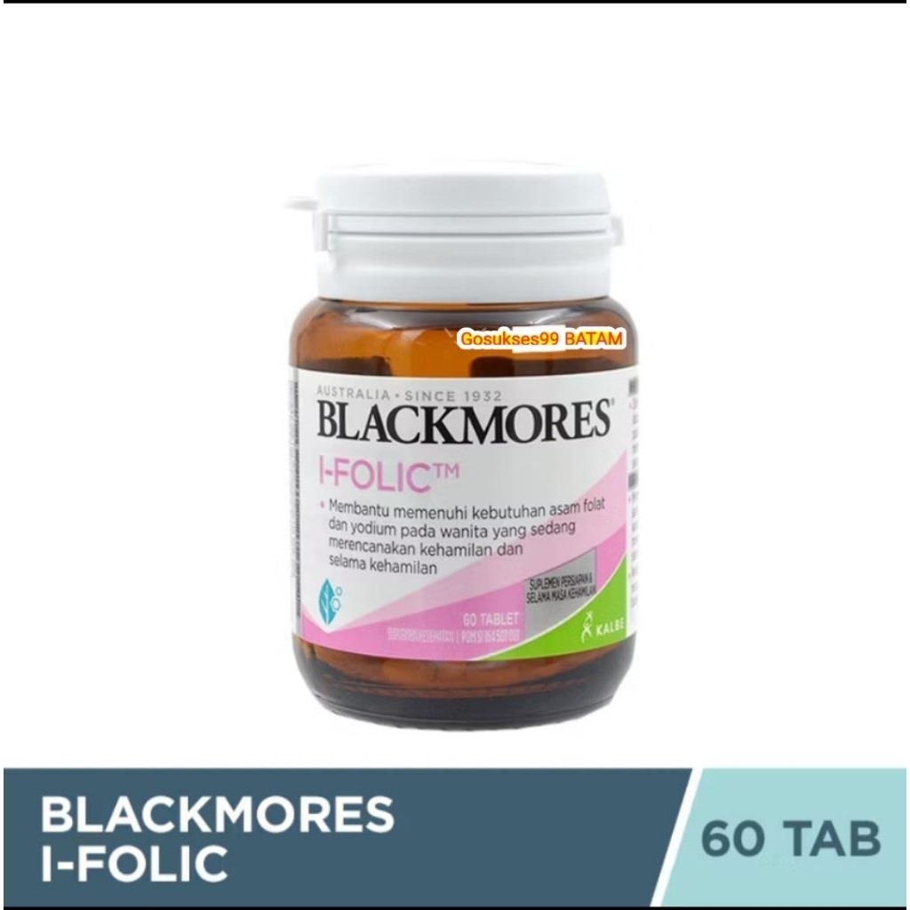 Blackmores I Folic 60 tablet [ suplemen asam folat promil ]