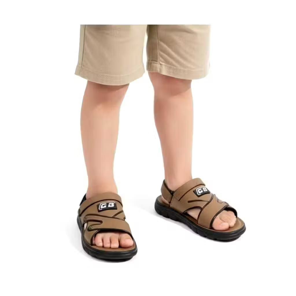 Sandal Anak Cowok Kulit Selop Umur 3-15 tahun Kekinian Sandal anak Laki Laki Import Terbaru Viral 20
