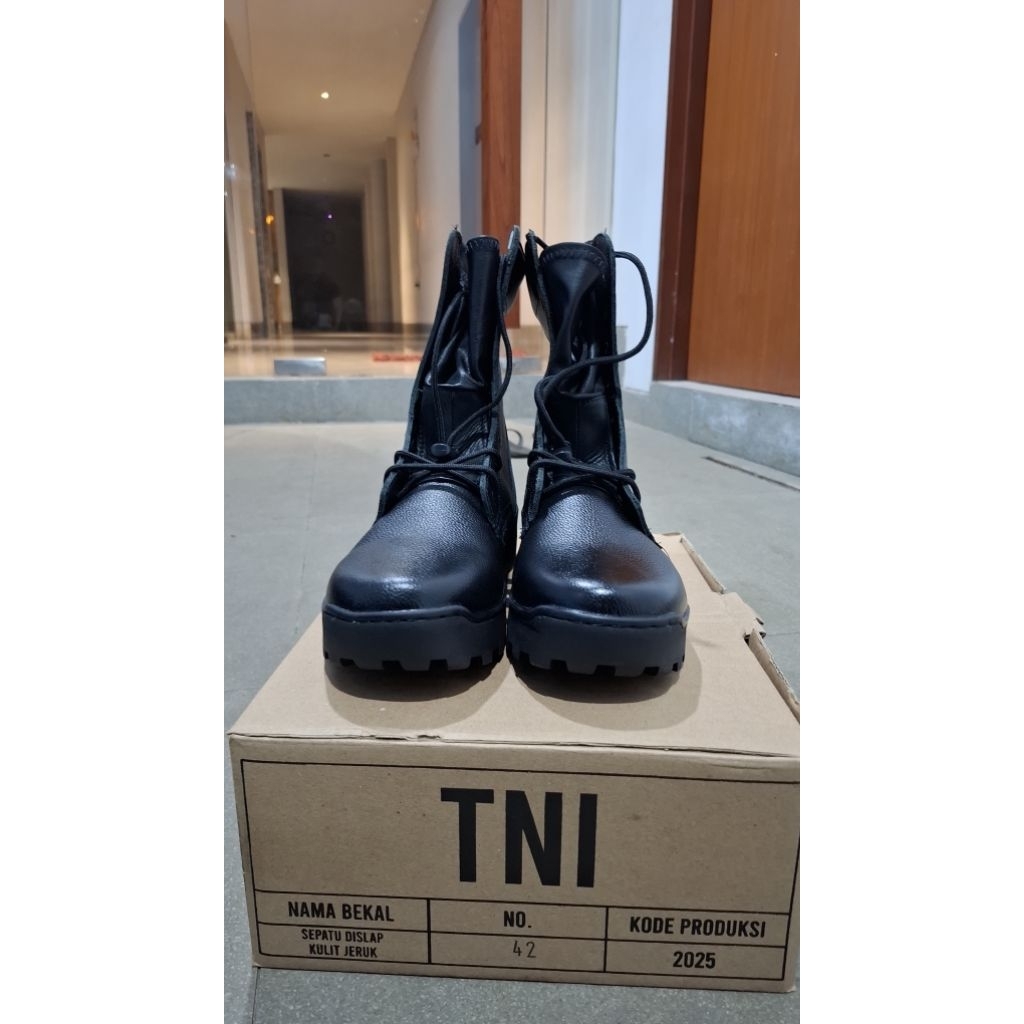 SEPATU PDL KULIT JERUK JATAH TNI 2025