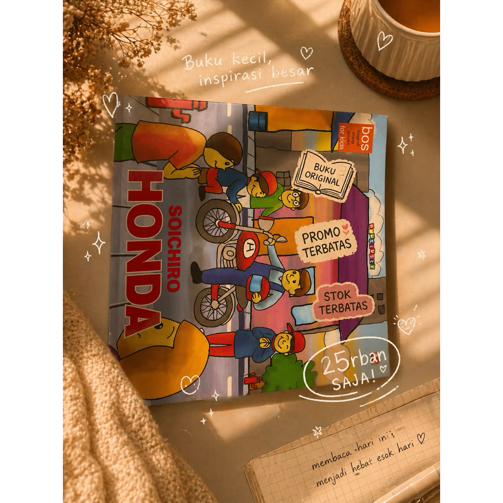 Buku Anak Biografi Soichiro Honda Original | Edukatif Inspiratif Anak | Buku Cerita Bergambar Anak M