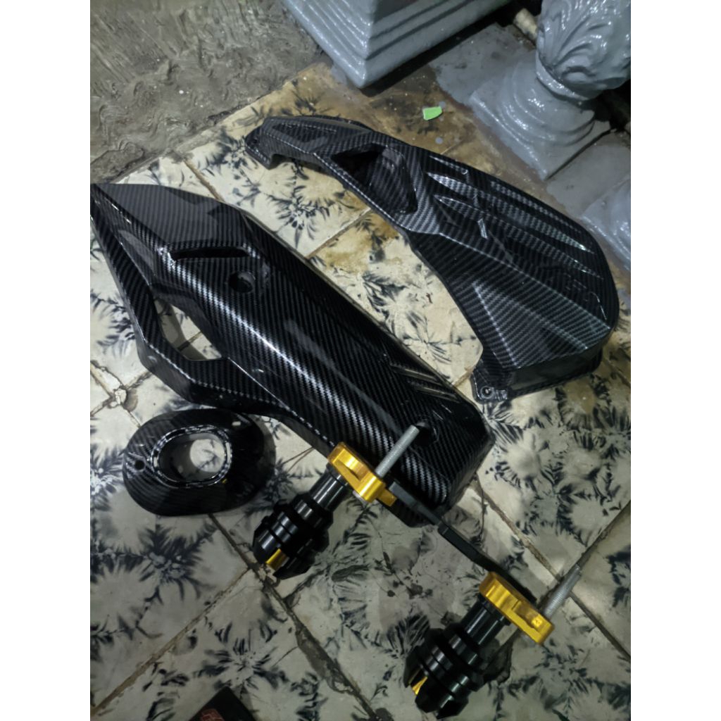 cover knalpot . filter  karbon pcx.160 jalu knalpot