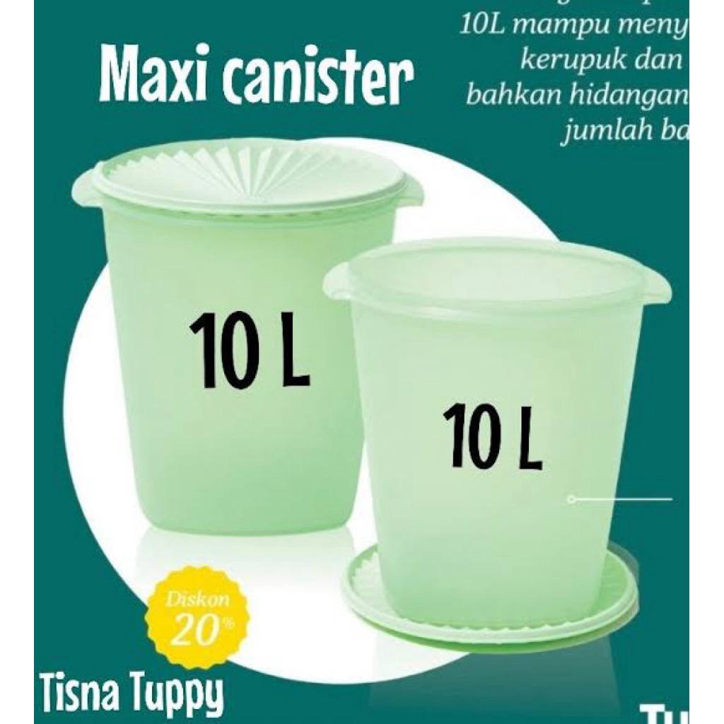 Maxi canister 10liter tupperware(1)