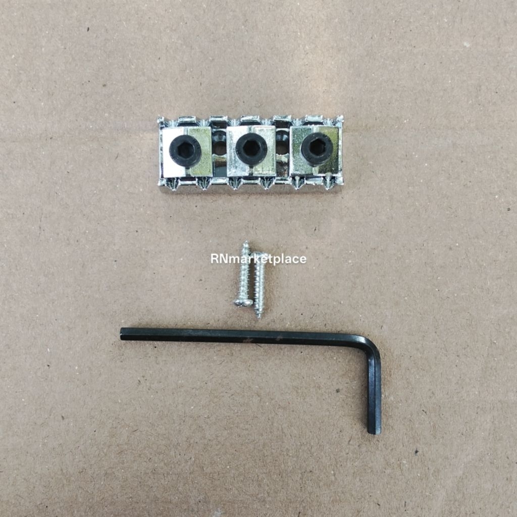 Locking Nut Gitar Tremolo Up Down 1 set Baut dan Kunci L