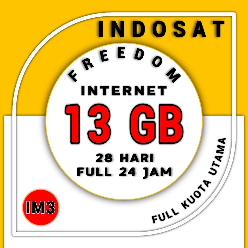 Indosat freedom 13GB full 24 jam