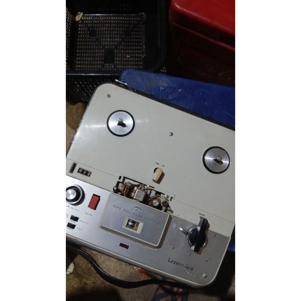 Tape recorder 6u5rb jadul antik kuno lawas vintage display anggap mati