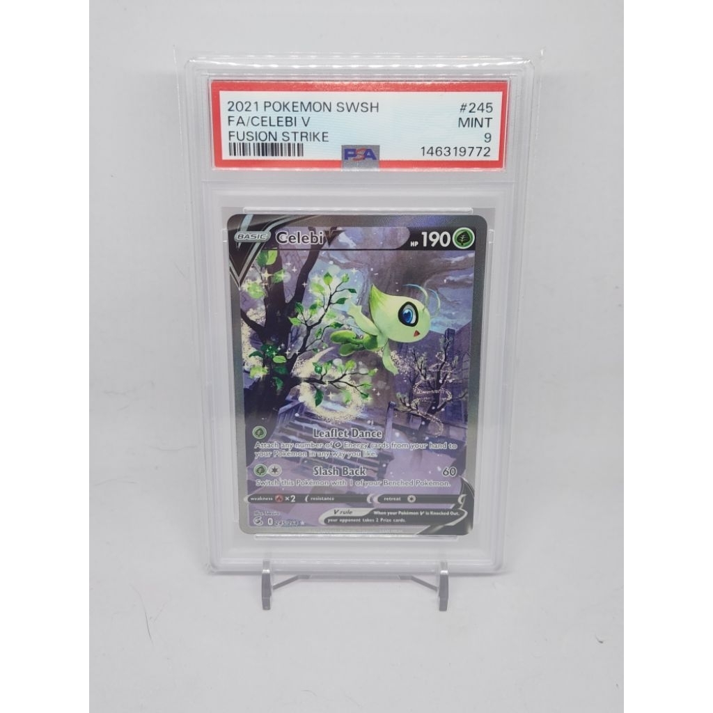 Celebi V 245 Alt Art Fusion Strike SWSH PSA 9 Pokemon TCG English