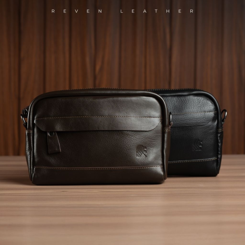 Reven Leather BARRY hand bag clutch kulit sapi asli