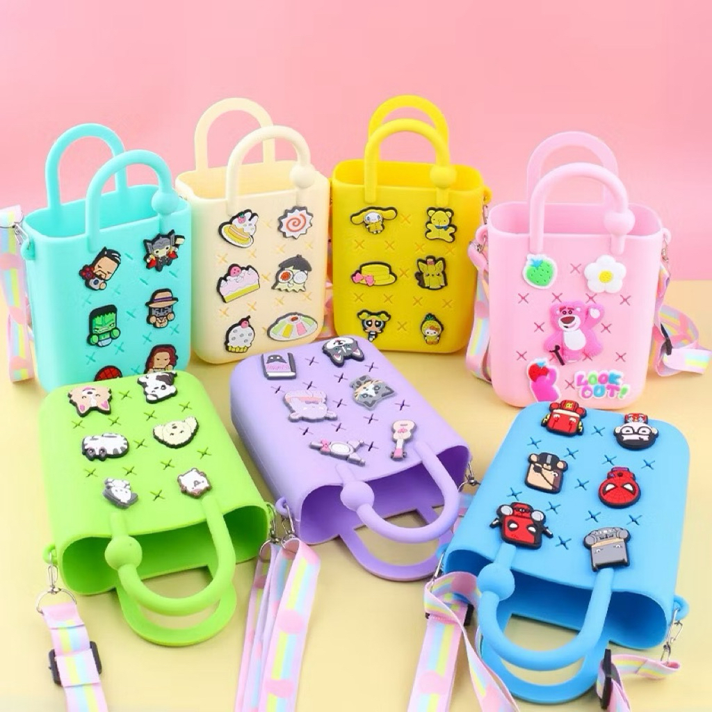 HANDBAG SILIKON KARAKTER LUCU, TAS KARAKTER TERBARU