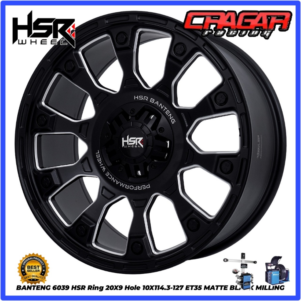 Velg Mobil Hsr Banteng R20 Lubang 5 Untuk Jeep Rubicon Gladiator Grand Cherokee Dodge Journey