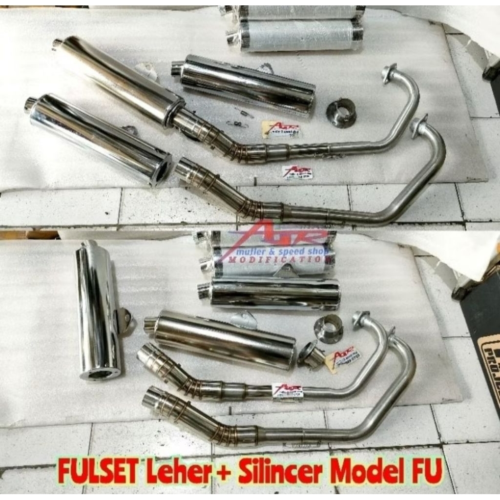 Knalpot Silincer Model Satria FU FULSET PLUS LEHER Minerva RX R150 R 150 VX Old & New VX X Road NVX 