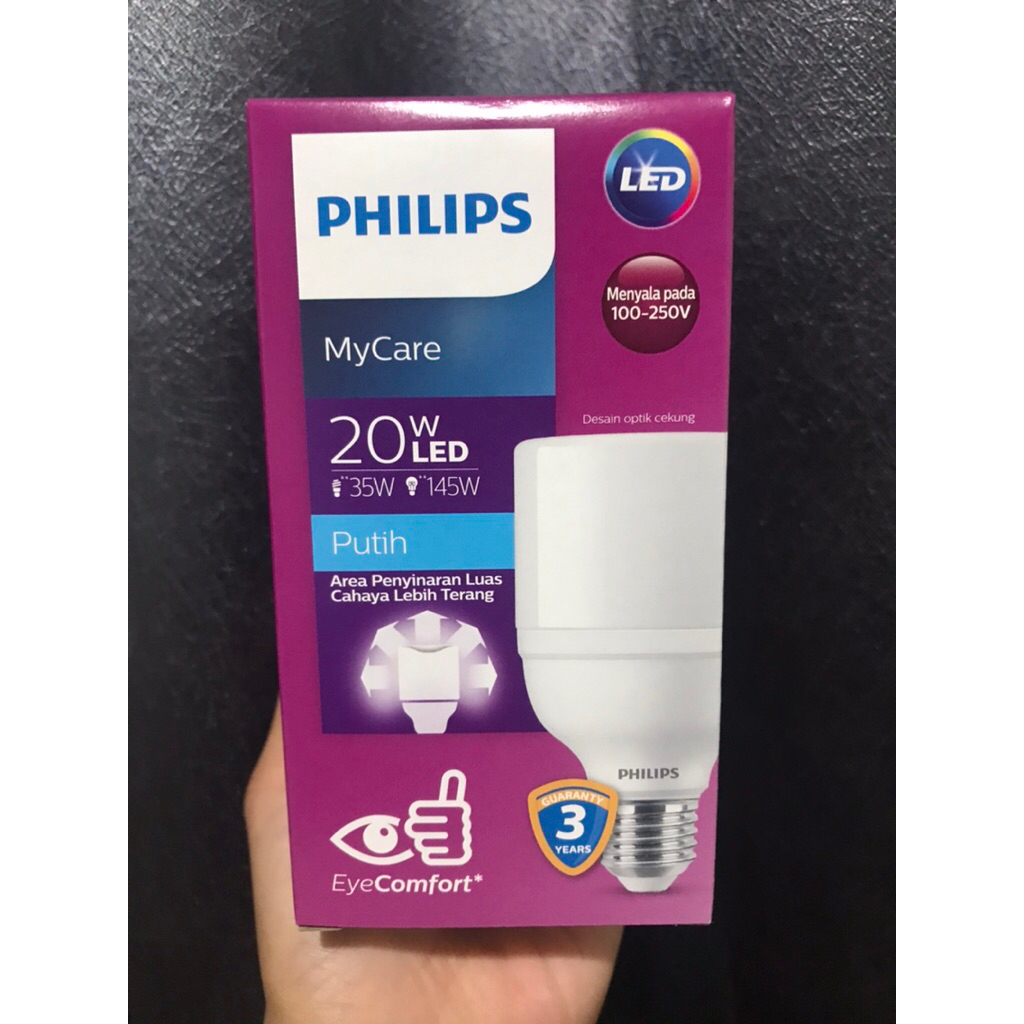 Lampu Philips LED Bright MyCare 20 Watt Warna Putih