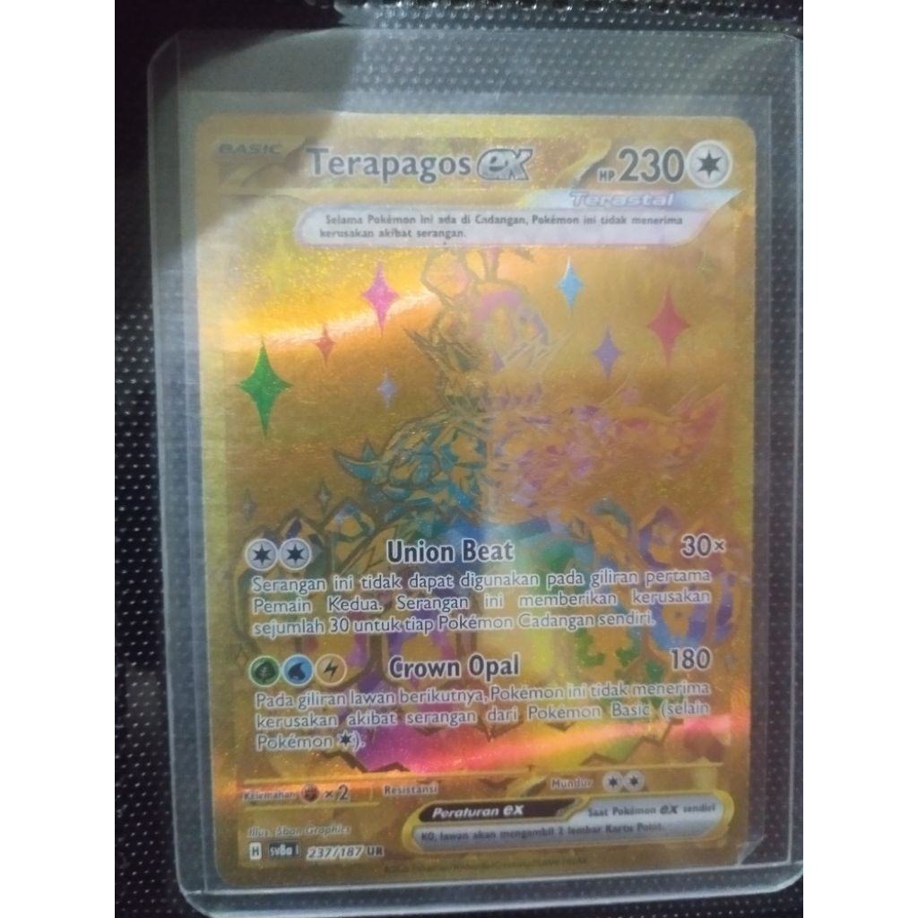 Terapagos ex ur kartu pokemon indonesia