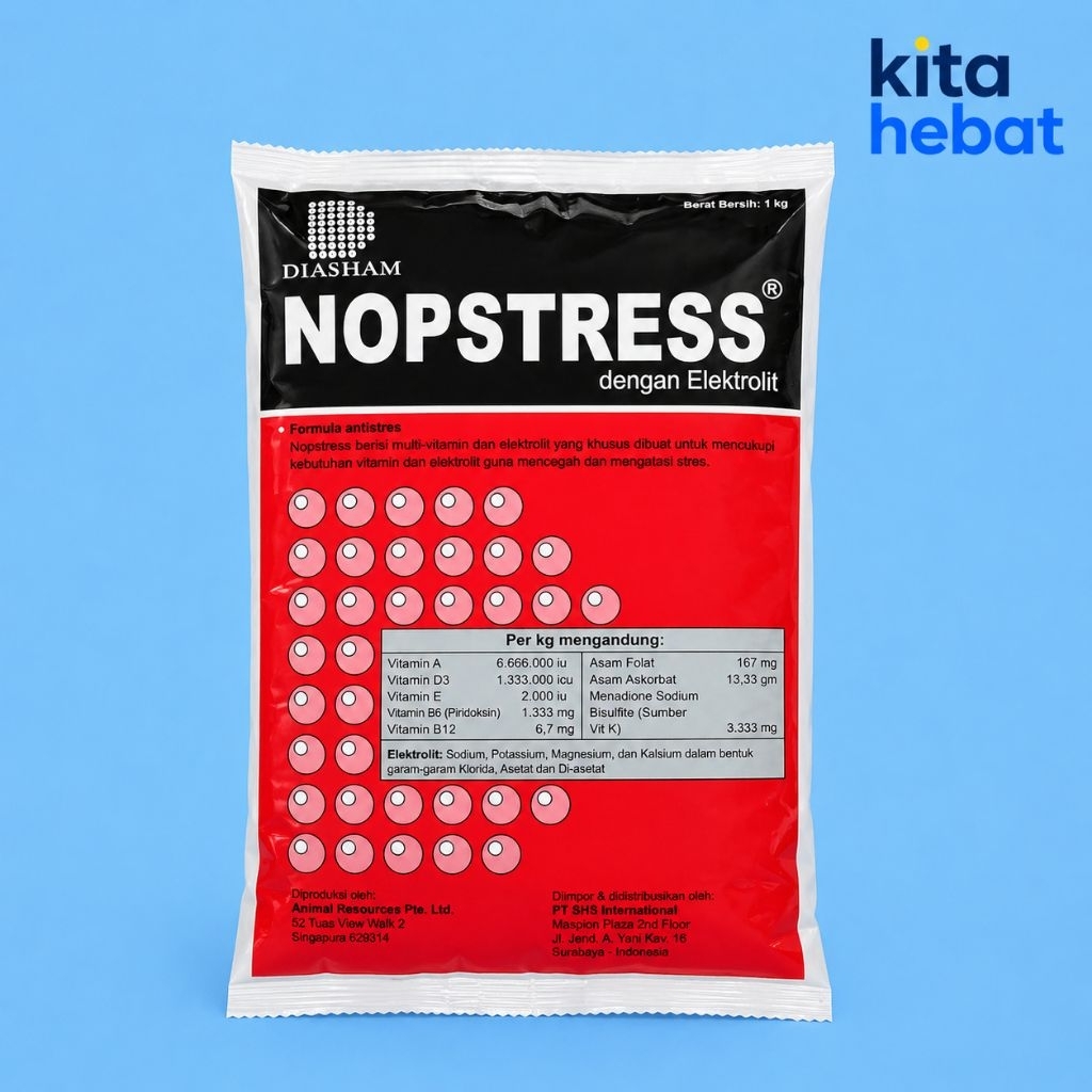 Nopstress Merah kemasan 1 kg