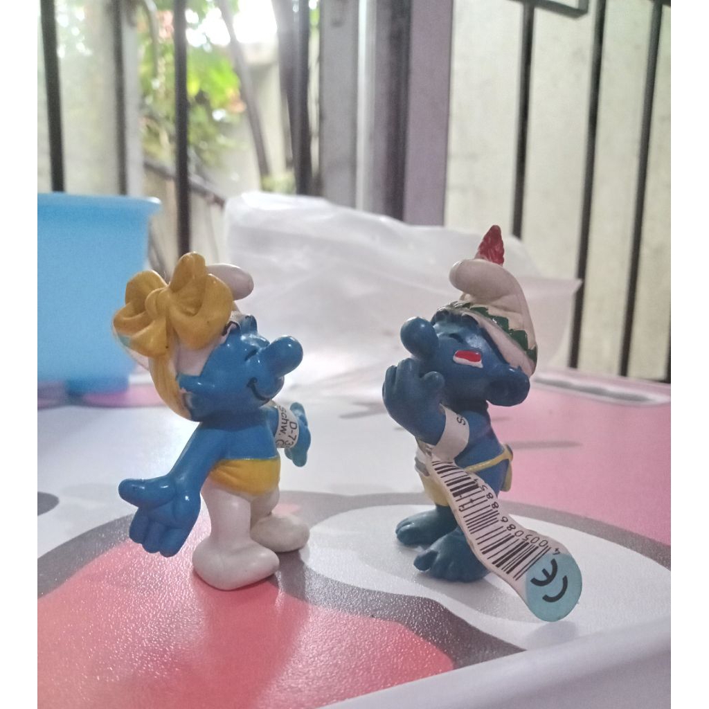 mainan figur kartun Eropa SMURFS by Schleisch