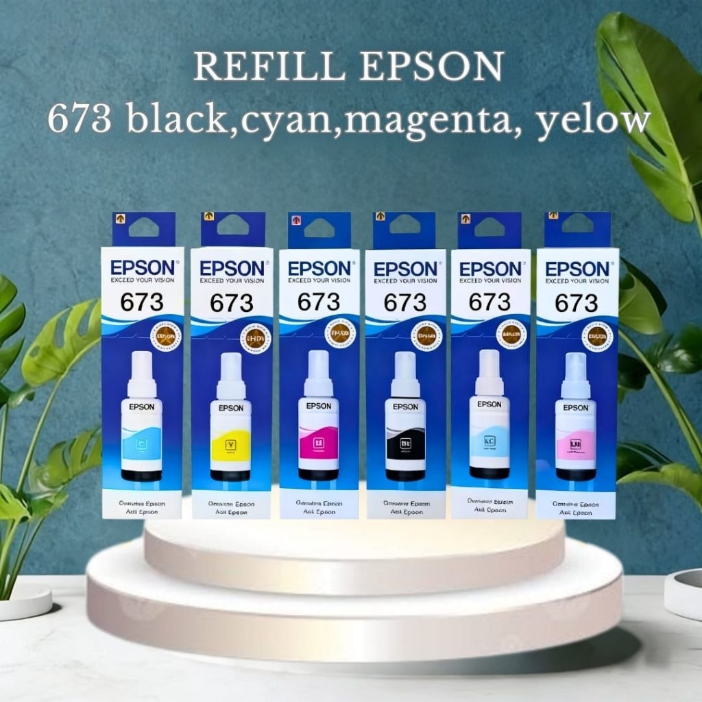 Tinta Epson L800 L805 L850 L1800 Original 6 warna