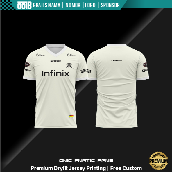 JERSEY SPORT ONIC FNATIC FANS FULL PRINT FREE NICK NAME