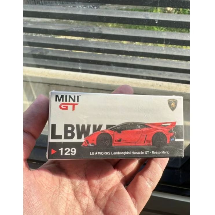 Mini GT LB Works Huracan no.129 Rosso Mars