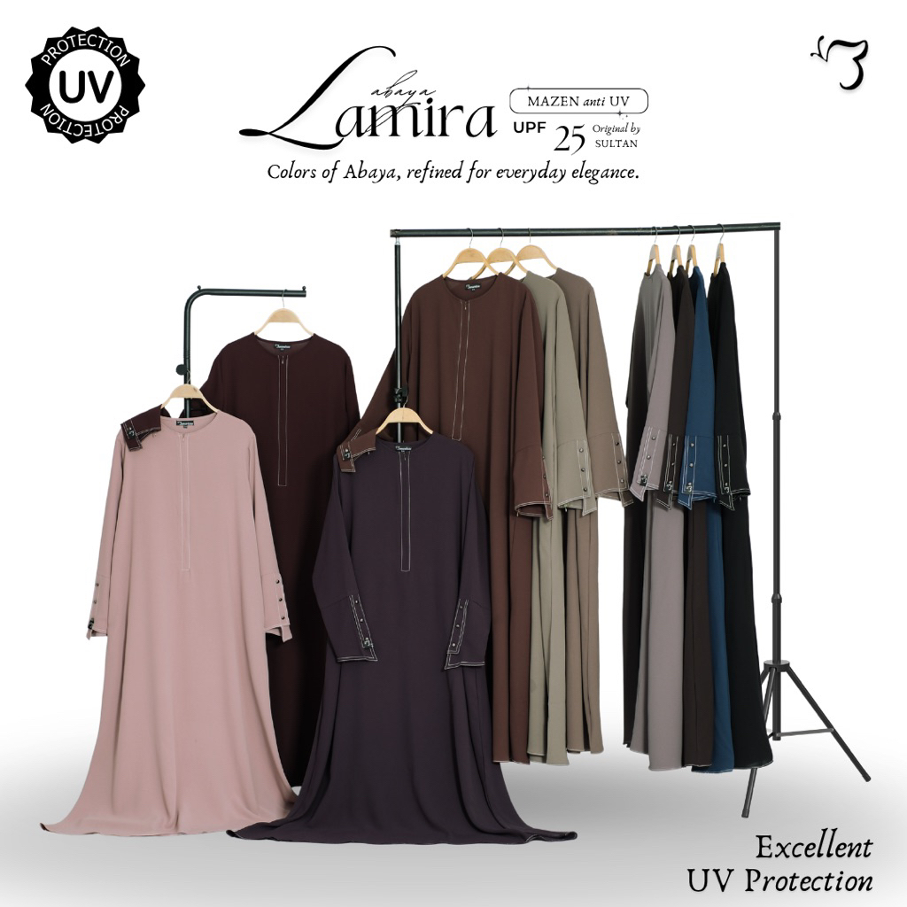 Bonavista - Abaya Lamira (2 Size) Abaya Mazen anti uv by sultan Gamis anti uv