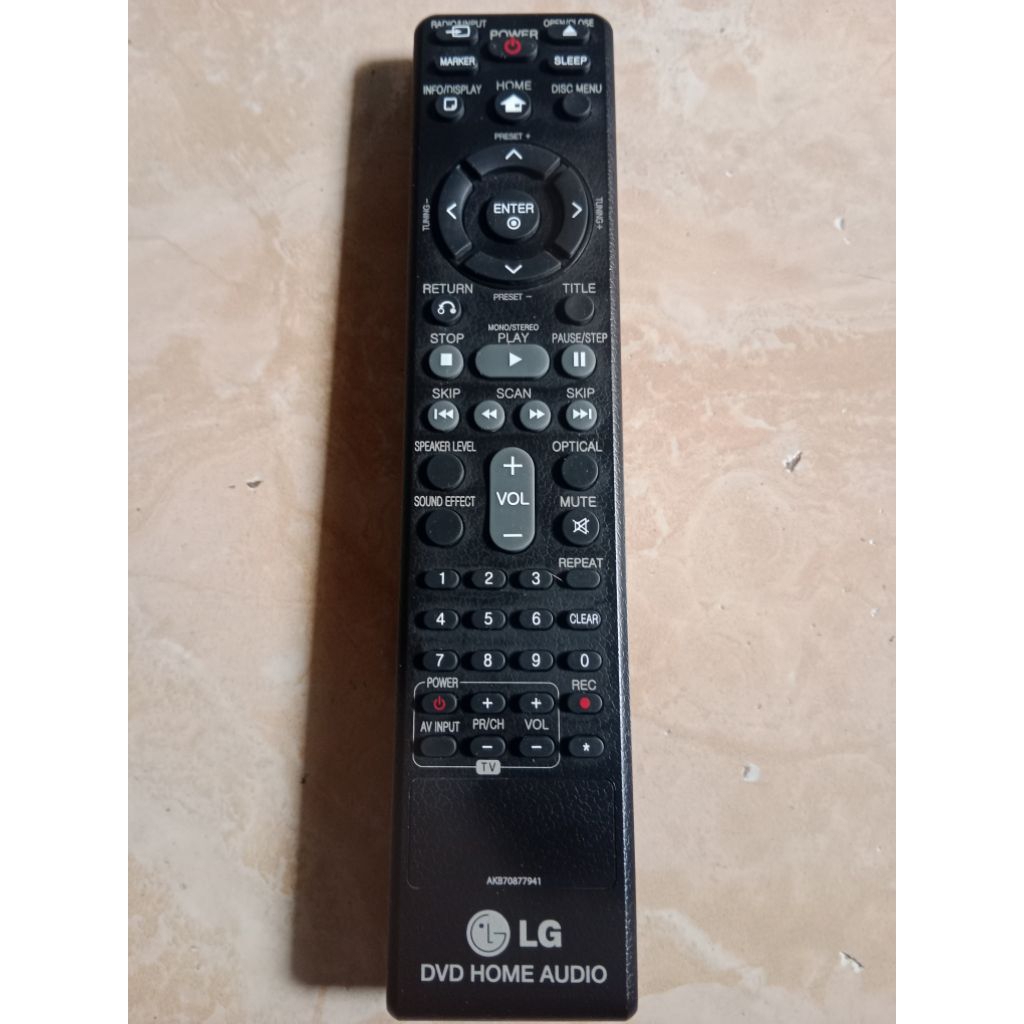 remot compo LG original dvd home audio