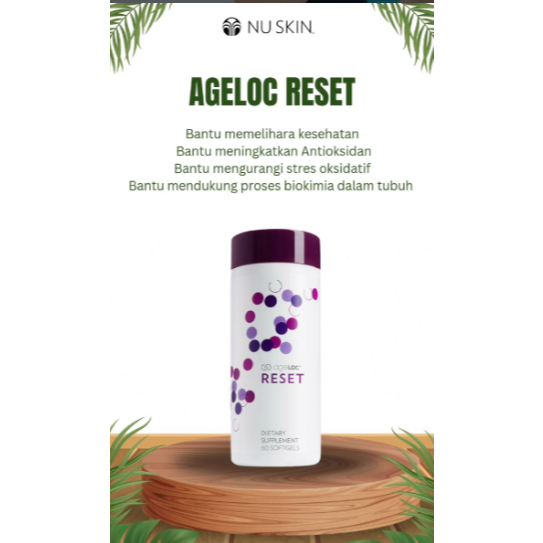 Kapsul Antioksidan Imun Tubuh Sehat Alami AGE LOC RESET