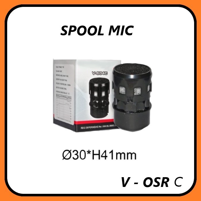 AUTO NET Spool Microphone Vocal kabel dan wireless - Spul Mic 30 mm V - OSR C