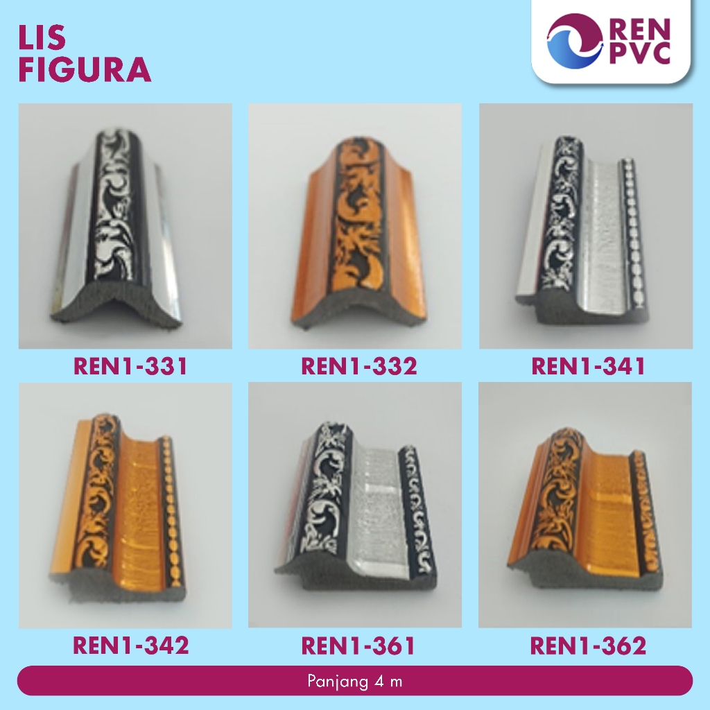 REN PVC - LIS FIGURA / LIST FIGURA PINGGIR SIKU 4 CM