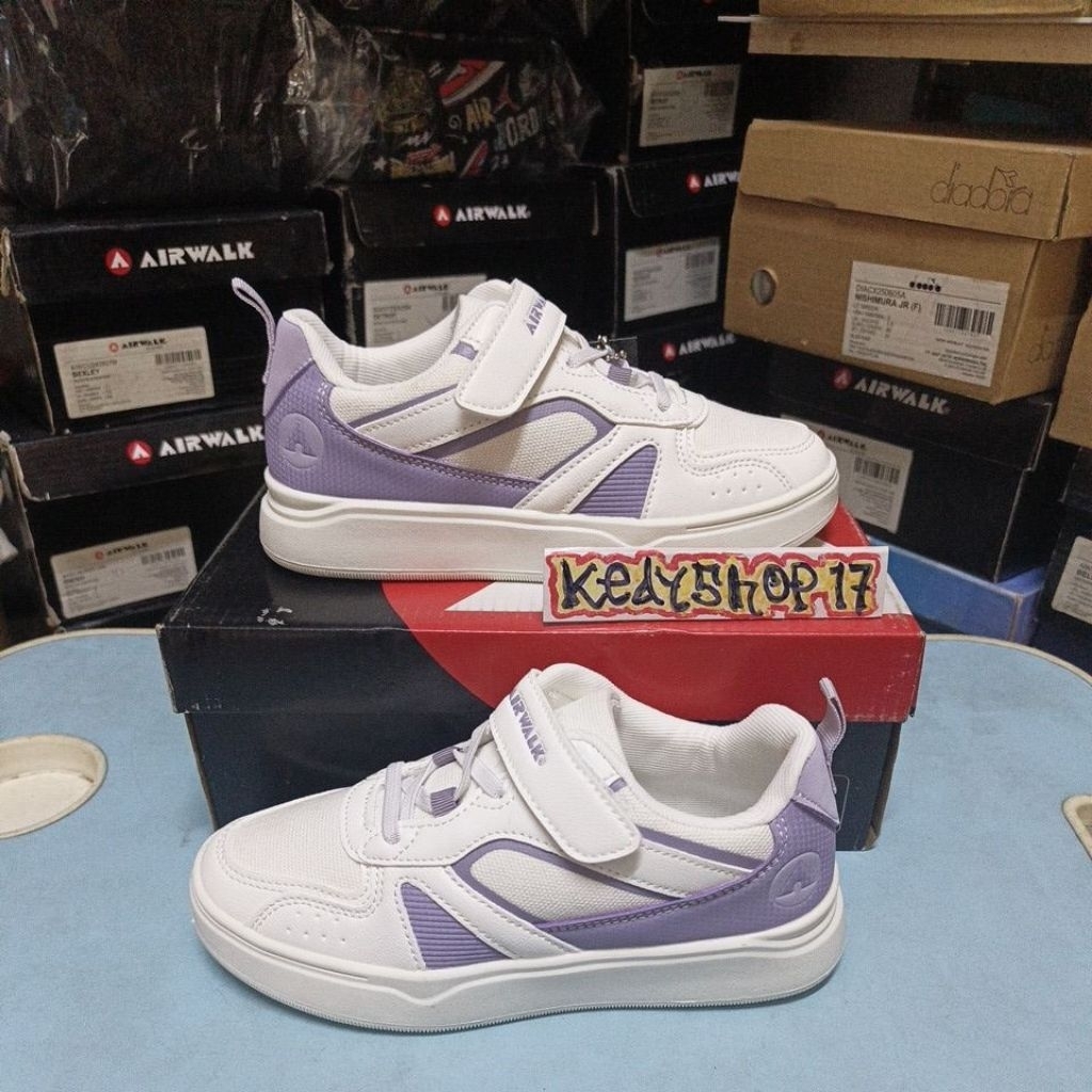Sepatu Anak Airwalk Elmar JR White/Purple original resmi sport station