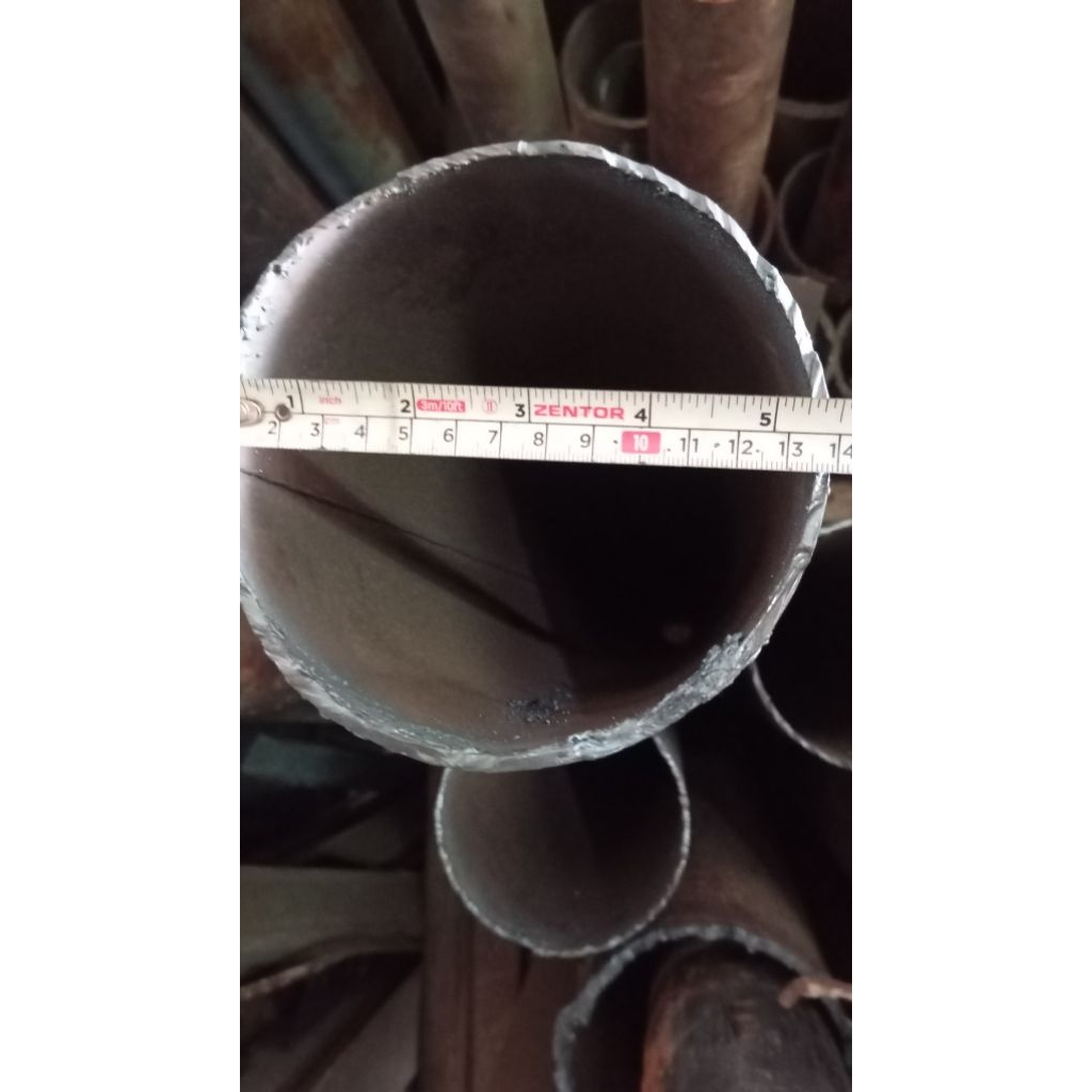 Besi pipa 5 inch tebel 3.5 mm ukuran custom